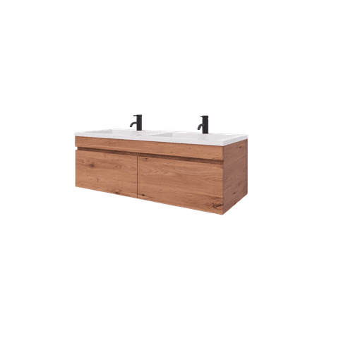 Code Lux 1500 Double Sink 2 Drawer Vanity - 5 Colours