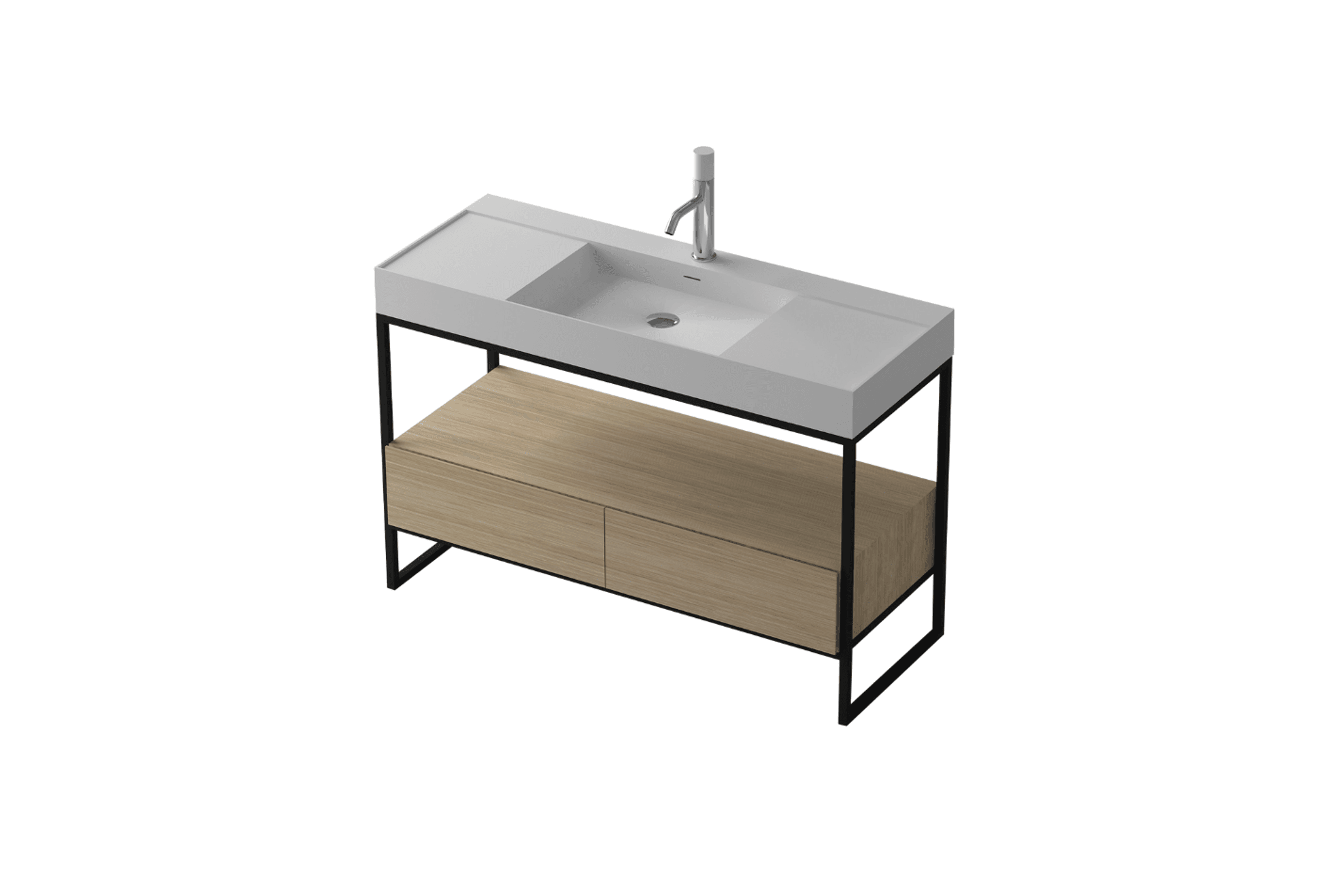 G2760 1200mm Solid Surface & MDF Vanity