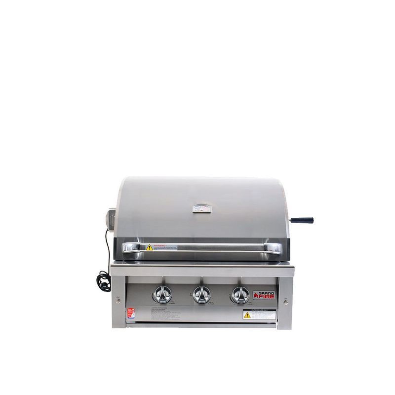 Grandfire Deluxe 30" Gas BBQ Head Unit | For In-Build