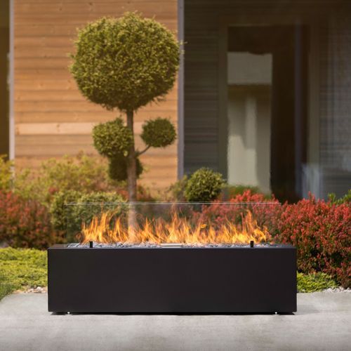 Planika Galio Black Linear Manual Gas Pit Fire