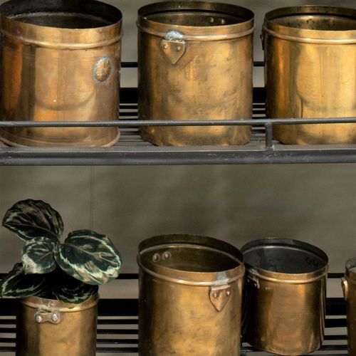 Antique Brass Planter