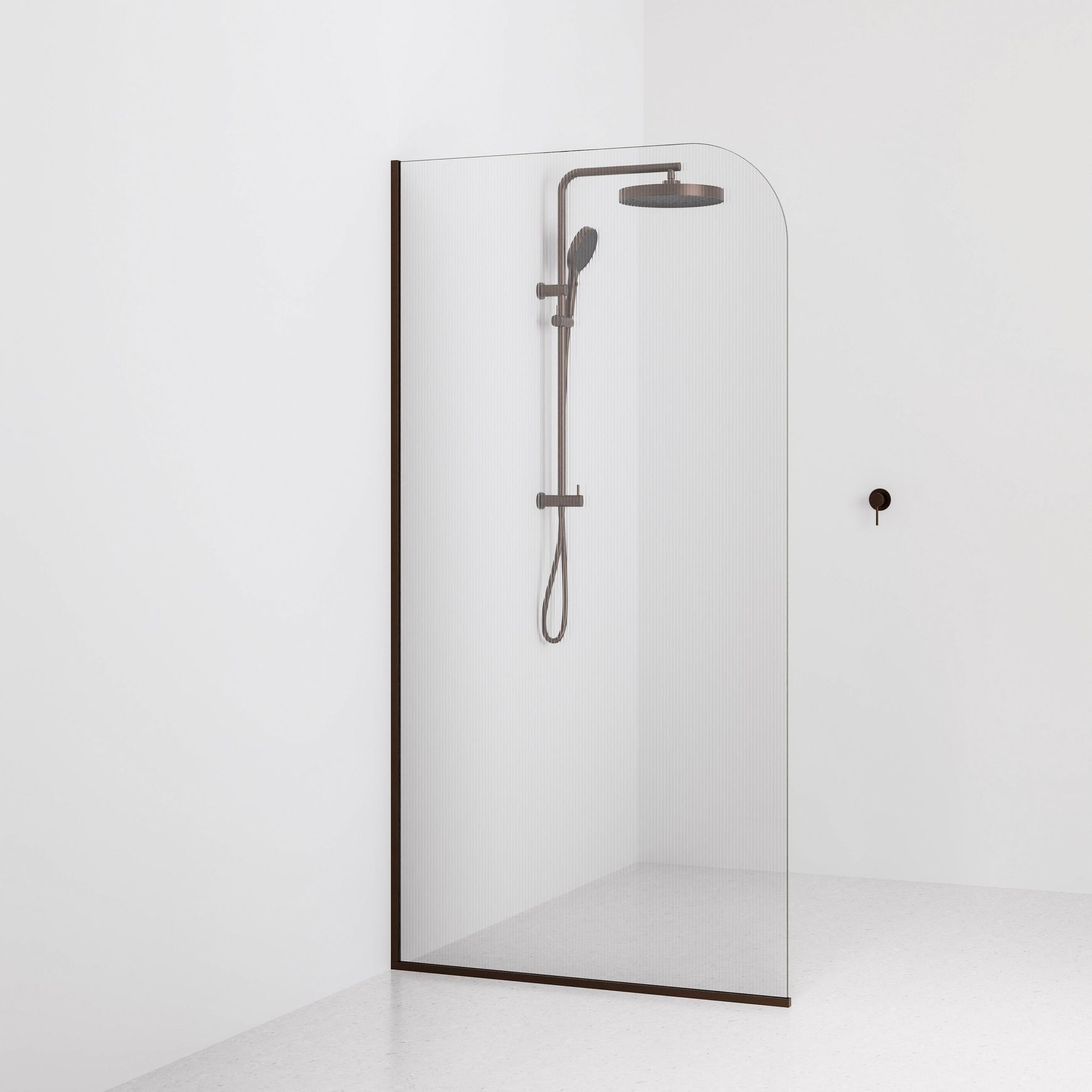 Code Pillar Shower Screen Glass Range | 1050MM