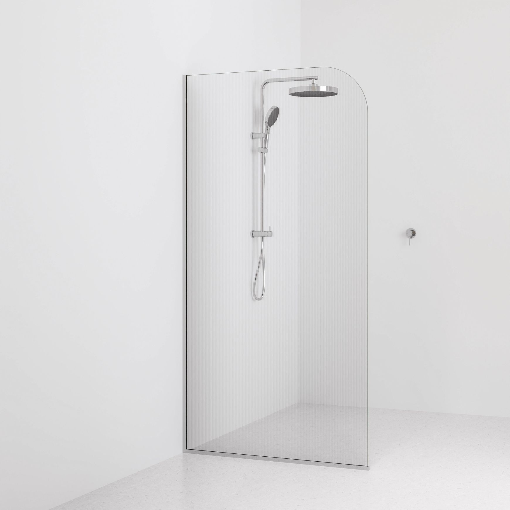 Code Pillar Shower Screen Glass Range | 1050MM