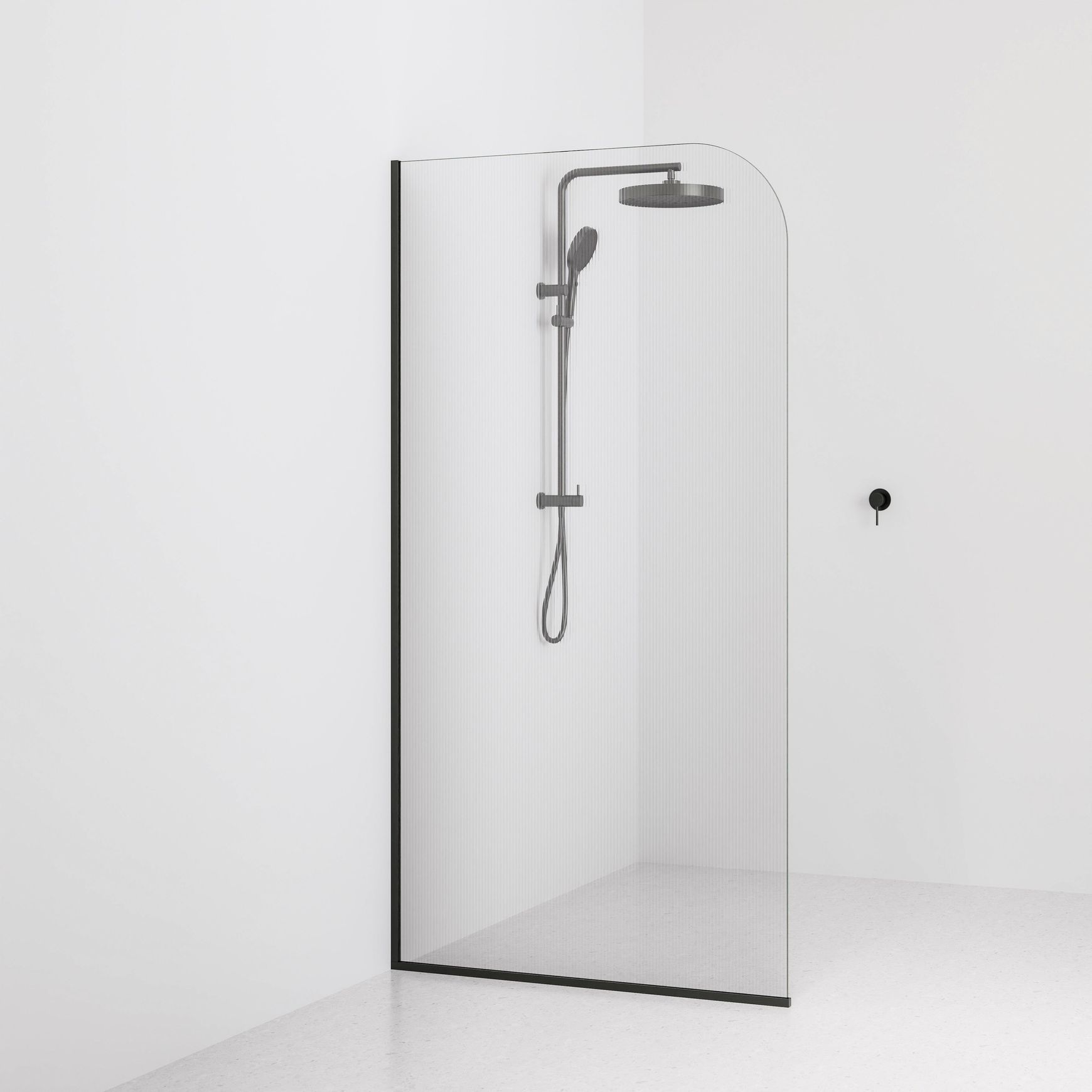 Code Pillar Shower Screen Glass Range | 1050MM