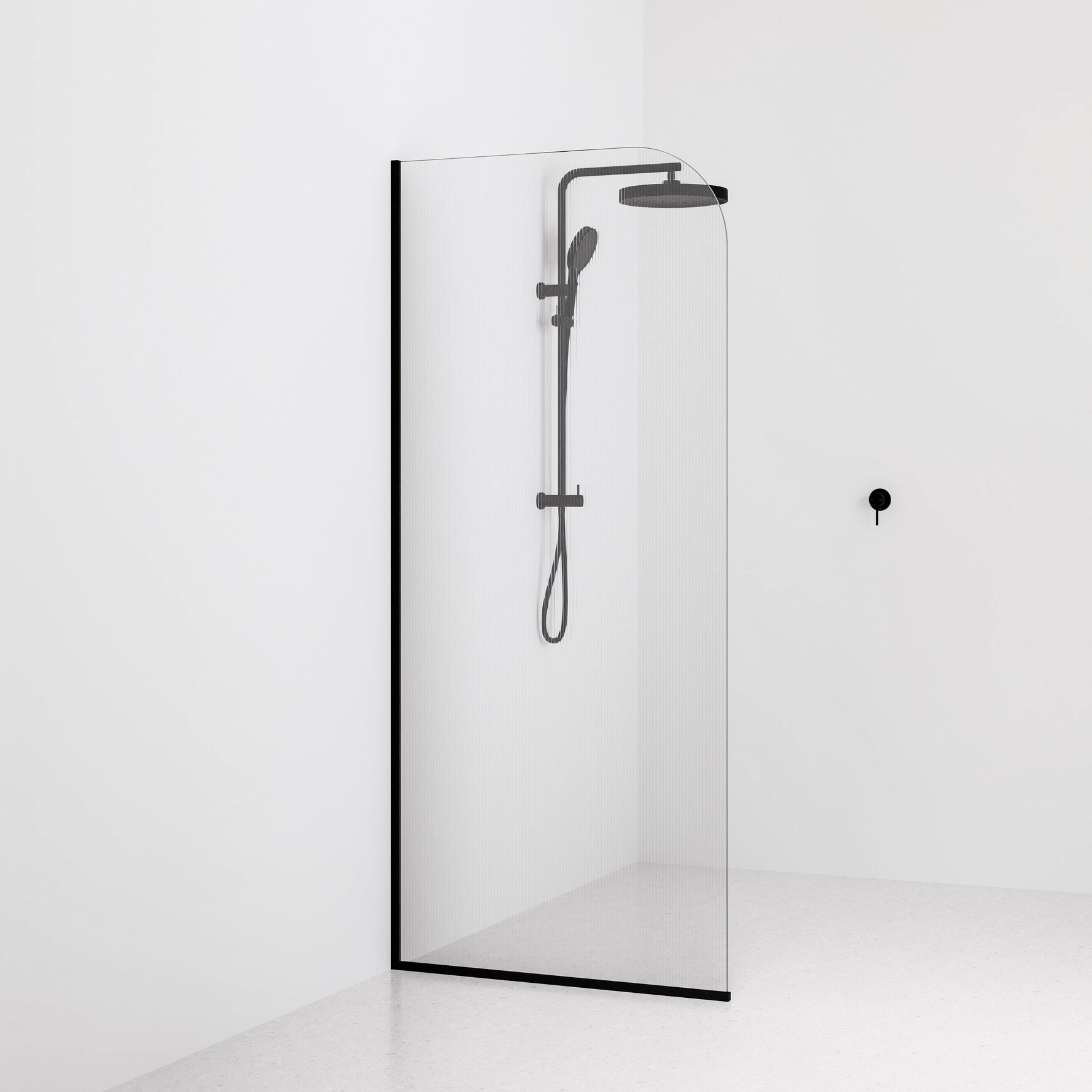 Code Pillar Shower Screen Glass Range | 900mm