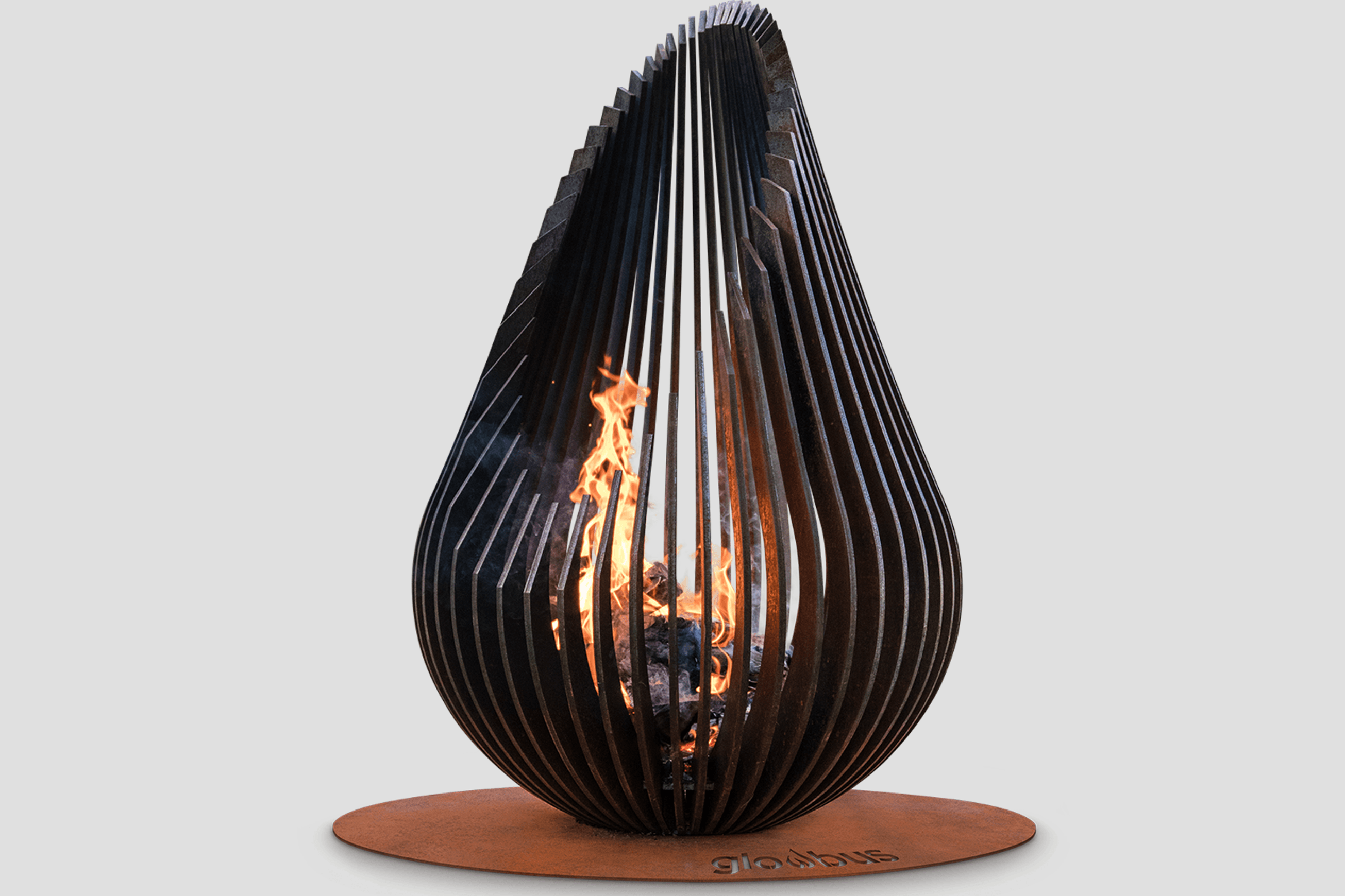 Dewdrop Outdoor Fire Sculpture