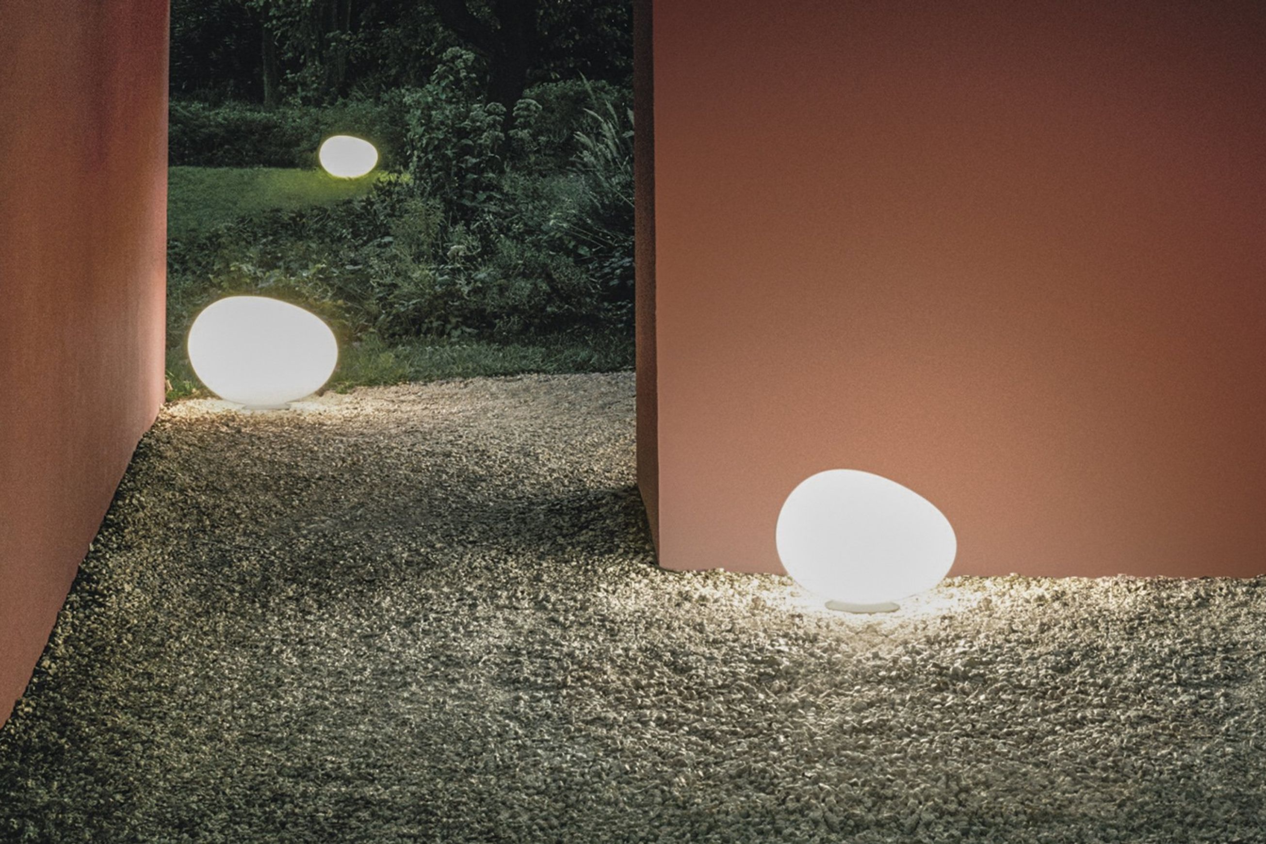 Outdoor Gregg Media Floor Lamp - Polyethylene