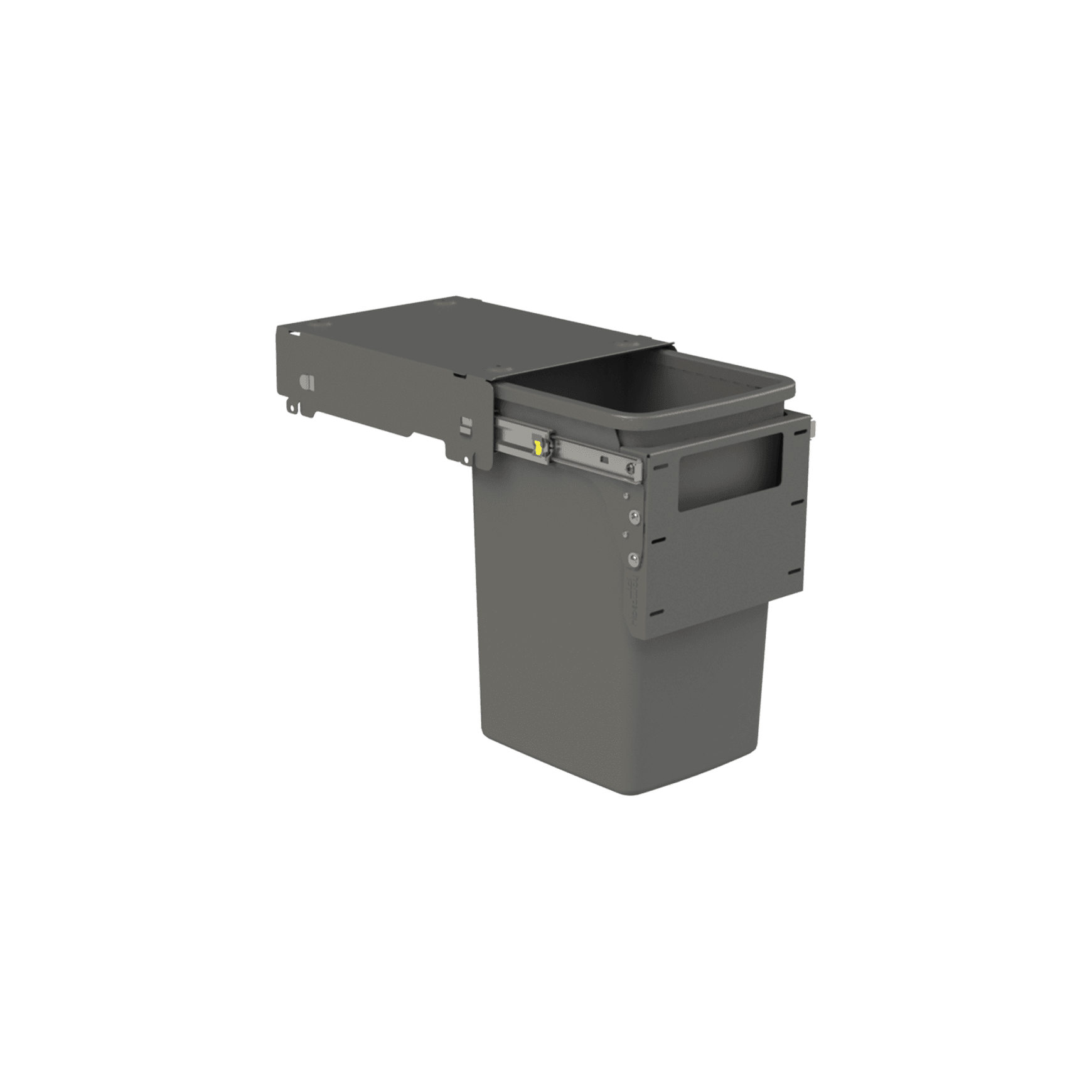Hideaway Compact Bin 1 x 20L Bucket | Door Pull