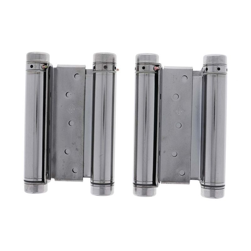 HFH Double Action Spring Door Hinge 150mm Polished Chrome 4150-153