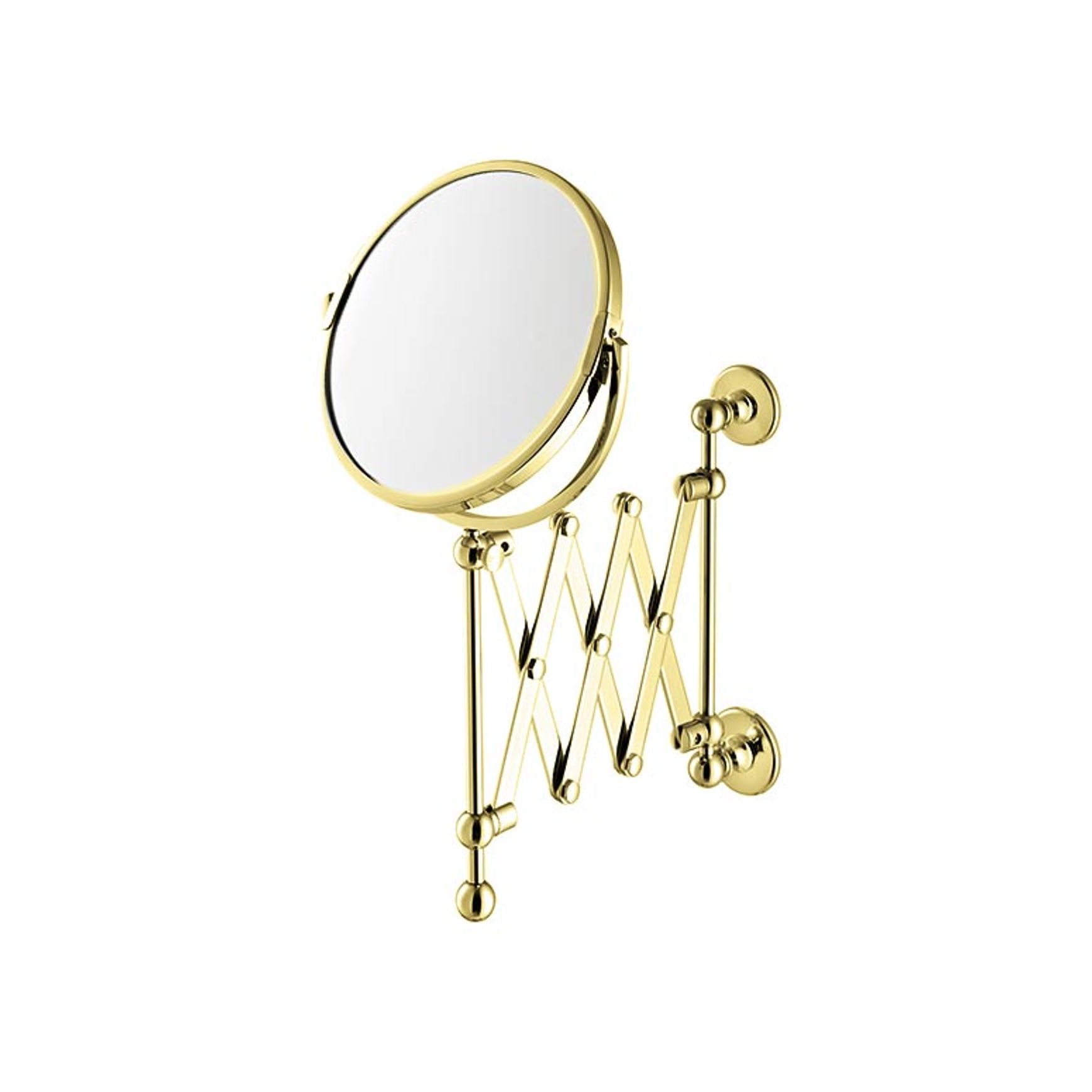 Hawthorn Hill - Extendable Wall-Mounted Shaving Mirror 180mm Dia. 1x And 3x Mag.