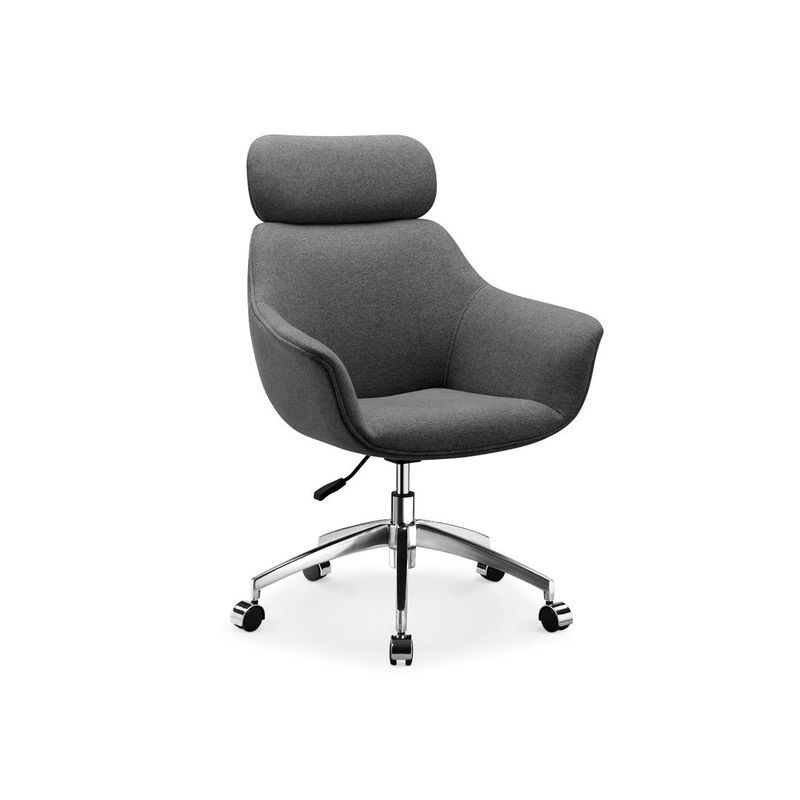 Sable Office Chair with Adjustable Headrest - Grey
