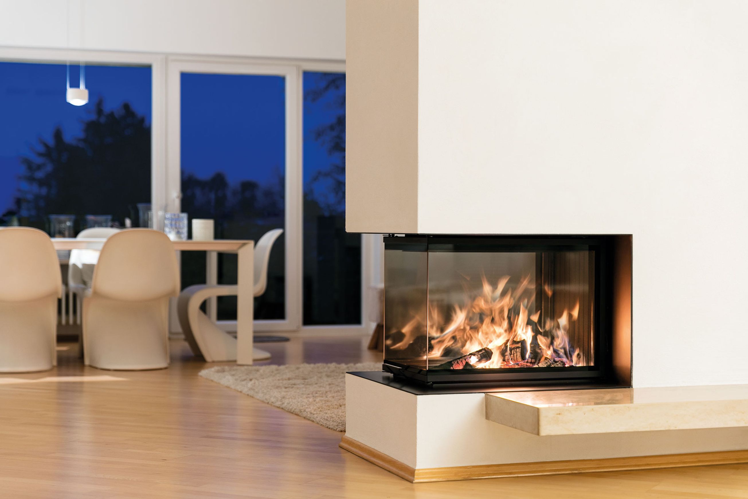 Hoxter Uka 86 Three Sided Wood Fireplace