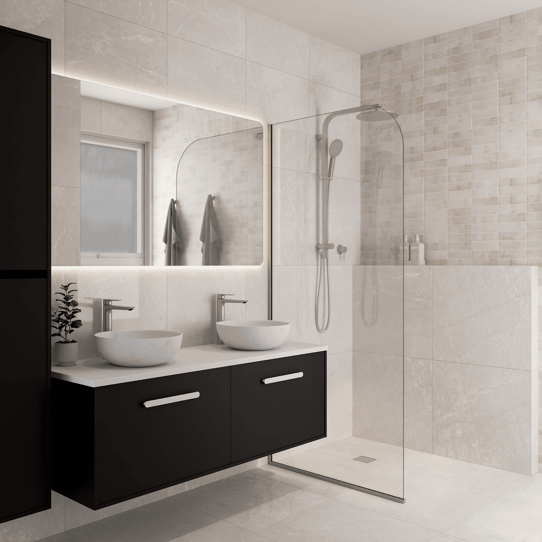 Lineare Shower Column