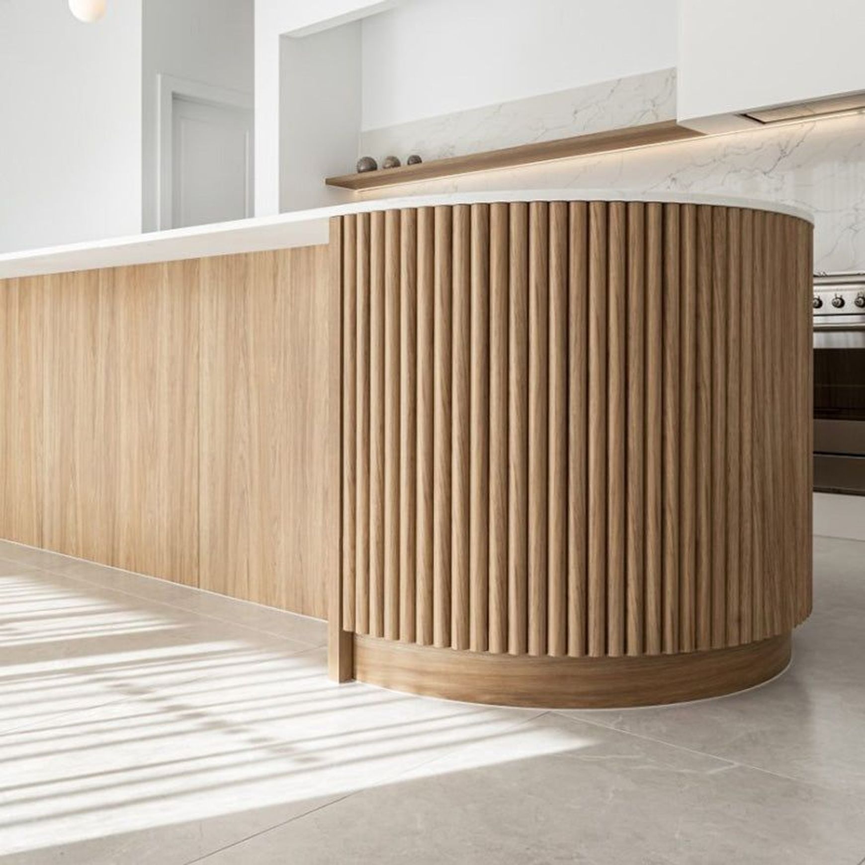 WOODFLEX Flexible Wooden Slat Under Bench Panel