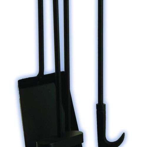 4 Piece Black Metal Tool Kit