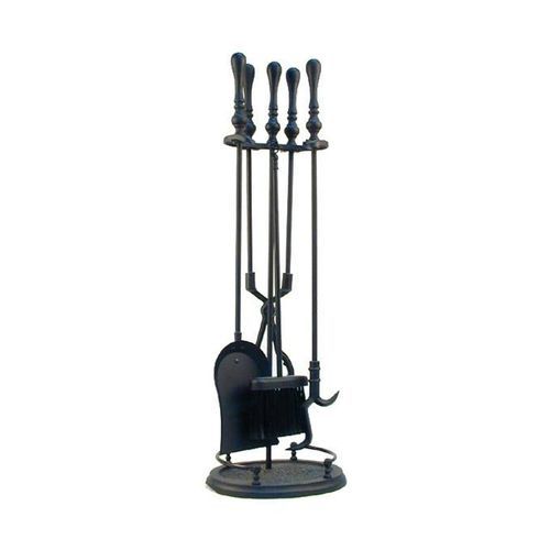 5 Piece Black Metal Tool Kit With Designer Base