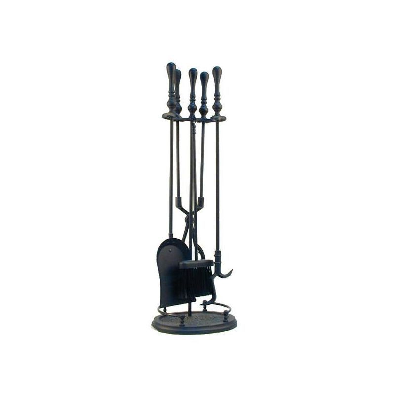5 Piece Black Metal Tool Kit With Designer Base