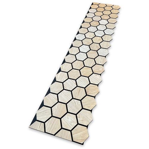 Hexagon WOODFLEX Acoustic Wood Wall Panels - Oak Veneer