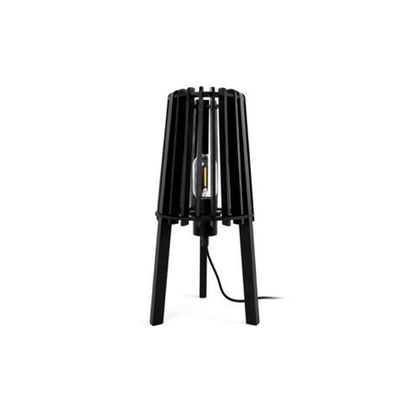 Fidel Timber Floor Lamp 1.3M - Black