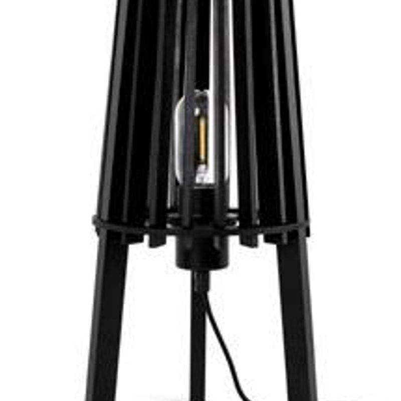 Fidel Timber Floor Lamp 1.3M - Black
