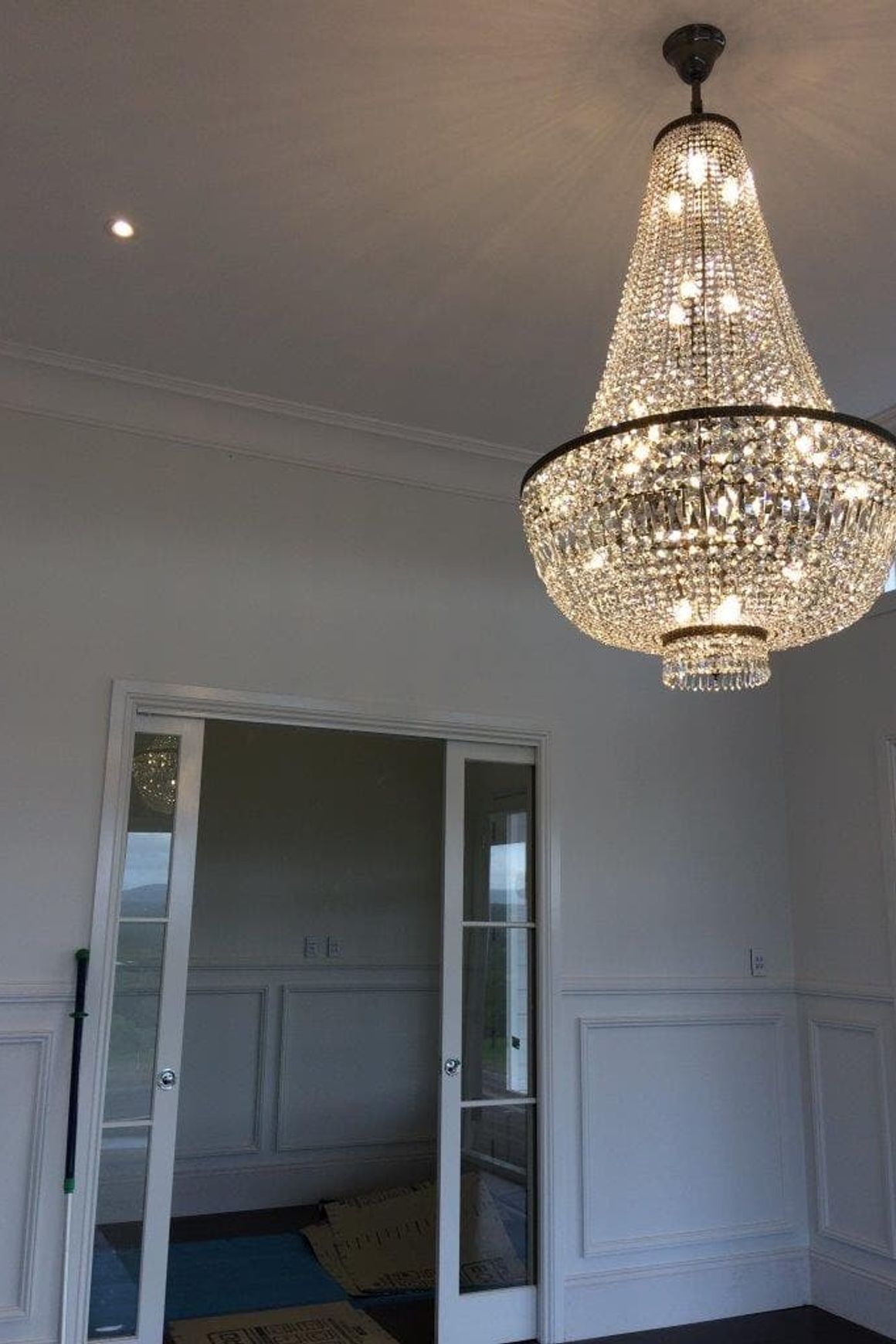 French Basket Chandelier - Antique Bronze - 12 Light