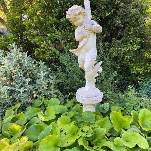 Boy with Fish on Plinth