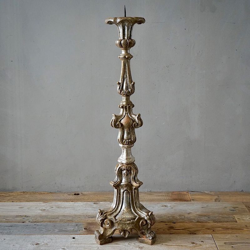 Large Antique Italian Torchere Candlestick - 1230mm