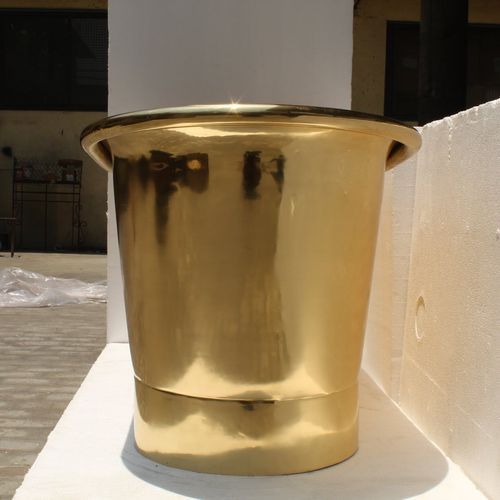 The Copper Bath Tub - Krishna Brass Double Slipper Smooth 1700mm - CB5009-D67