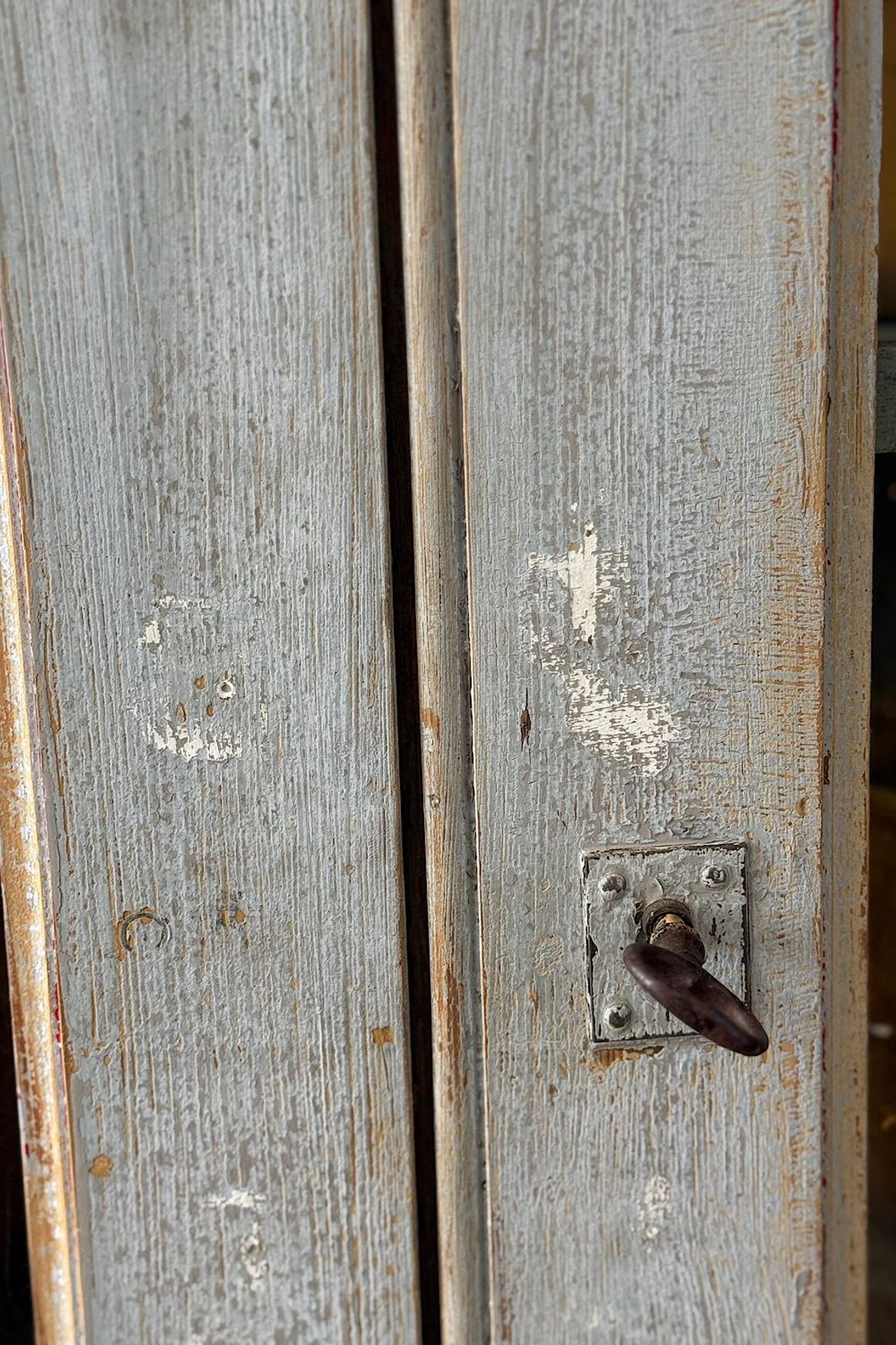 French Painted Display Cupboard