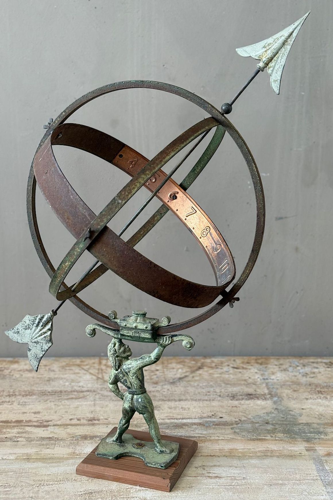 Vintage Metal Garden Sundial
