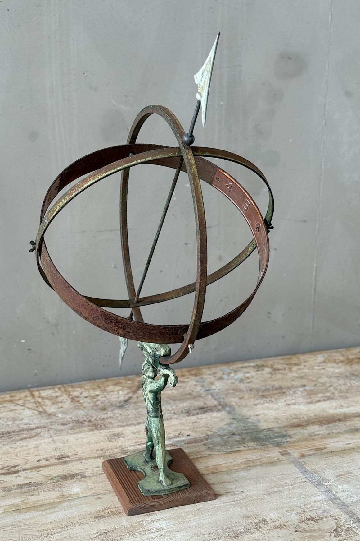Vintage Metal Garden Sundial