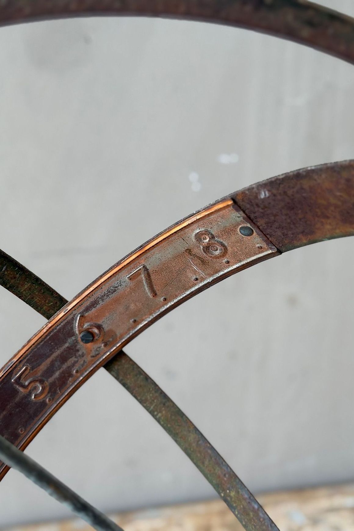 Vintage Metal Garden Sundial