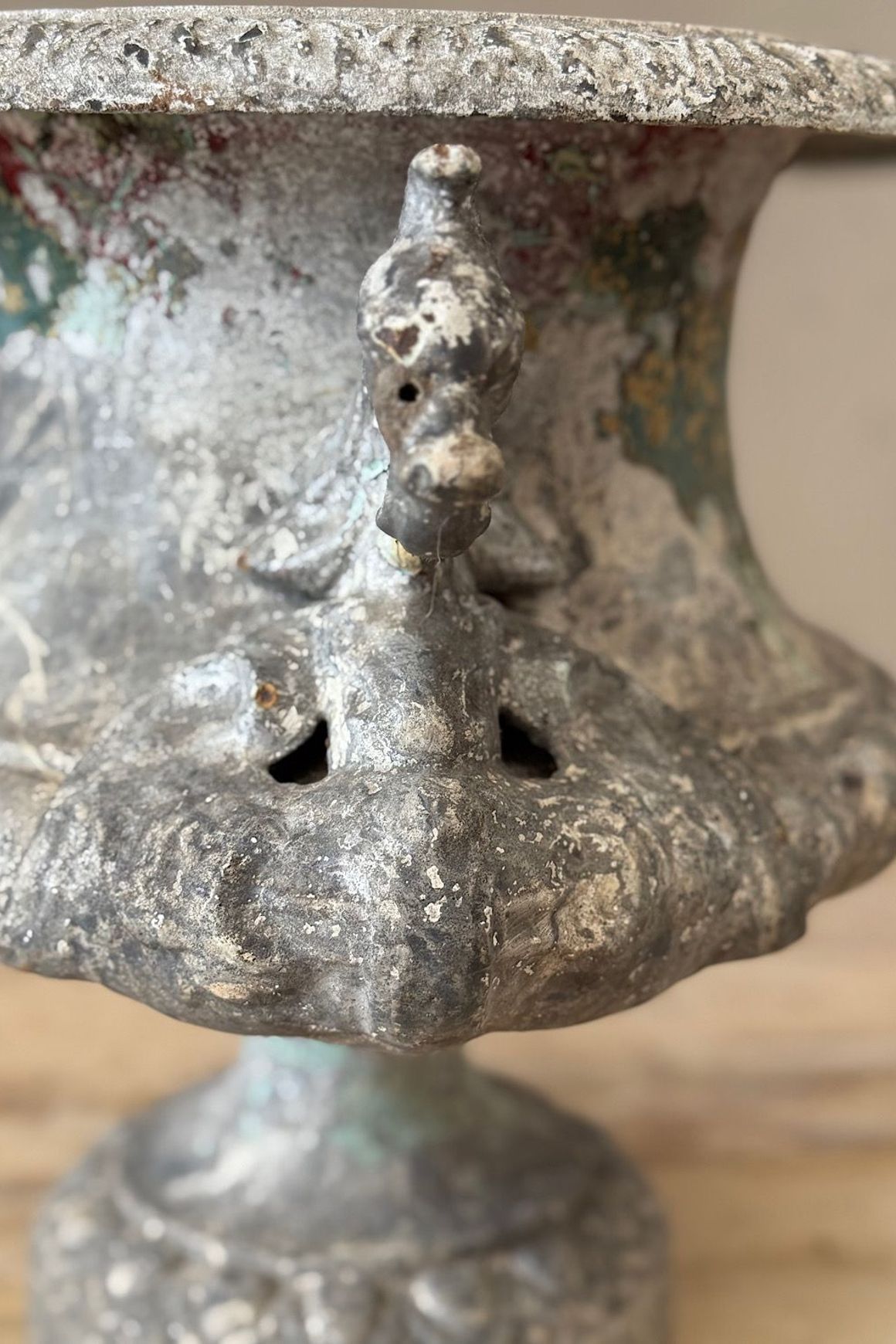 French Cast Iron Urn