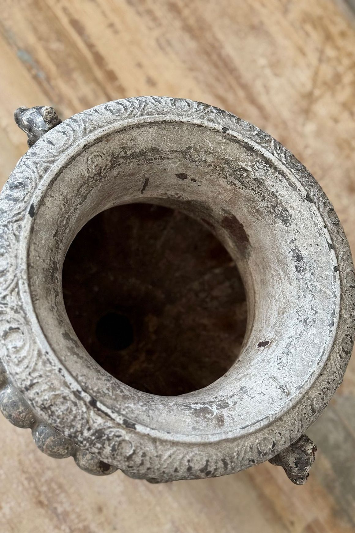 French Cast Iron Urn