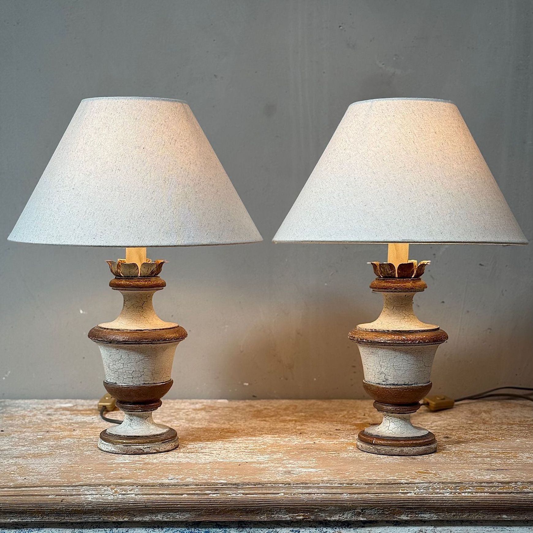 Italian Painted Lamps
