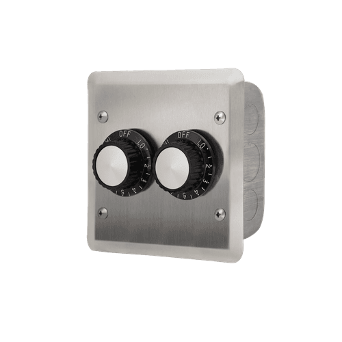 Infratech Dual Regulator with Stainless Steel Wall Plate