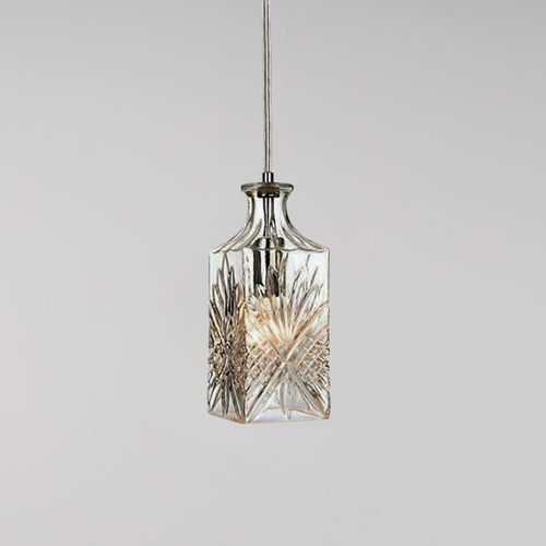 Wine Decanter Glass Pendant Light - Whisky
