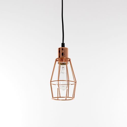 Industrial Cage Light - Copper