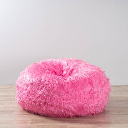 Fur Bean Bag - Hot Pink Polo