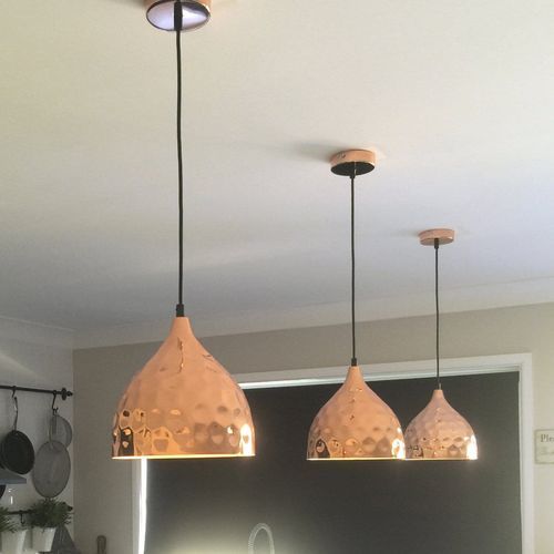 Nora Pendant Light - Hammered Copper