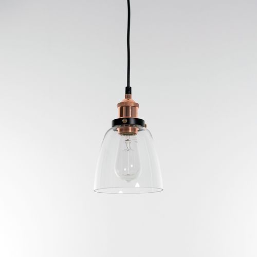 Lucy Glass Pendant Light - Copper