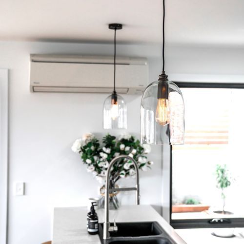 Willow Dome Glass Pendant Light - Pearl Black