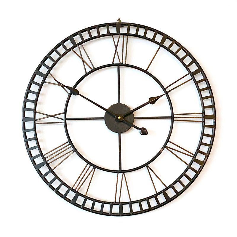 Hampton | Large Metal Wall Clock
