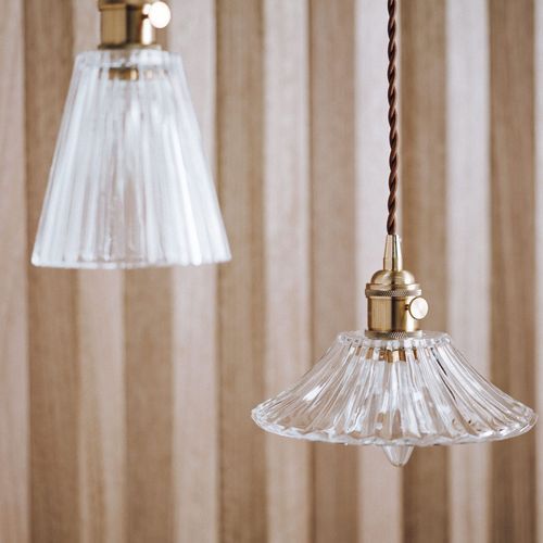 Vintage Glass Pendant Light - Fleur