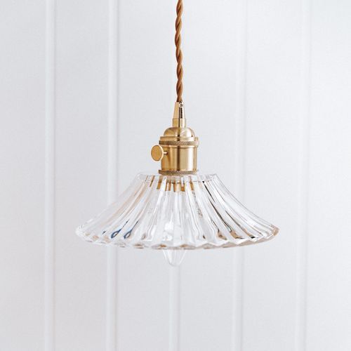 Vintage Glass Pendant Light - Fleur