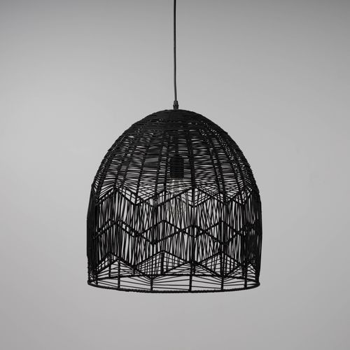 Black Rattan Lace Pendant Light - Amalfi - 2 Sizes