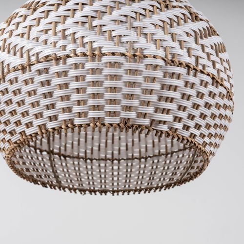 Bondi White Rattan Pendant Light