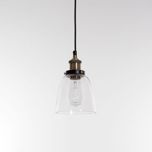 Lucy Glass Pendant Light - Brass