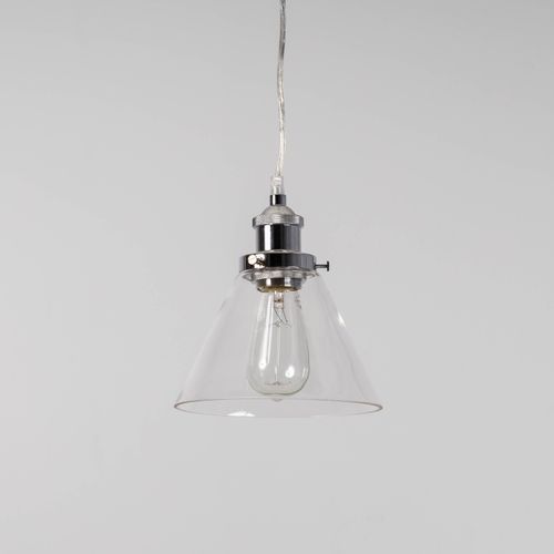 Sophie Glass Pendant Light - Chrome