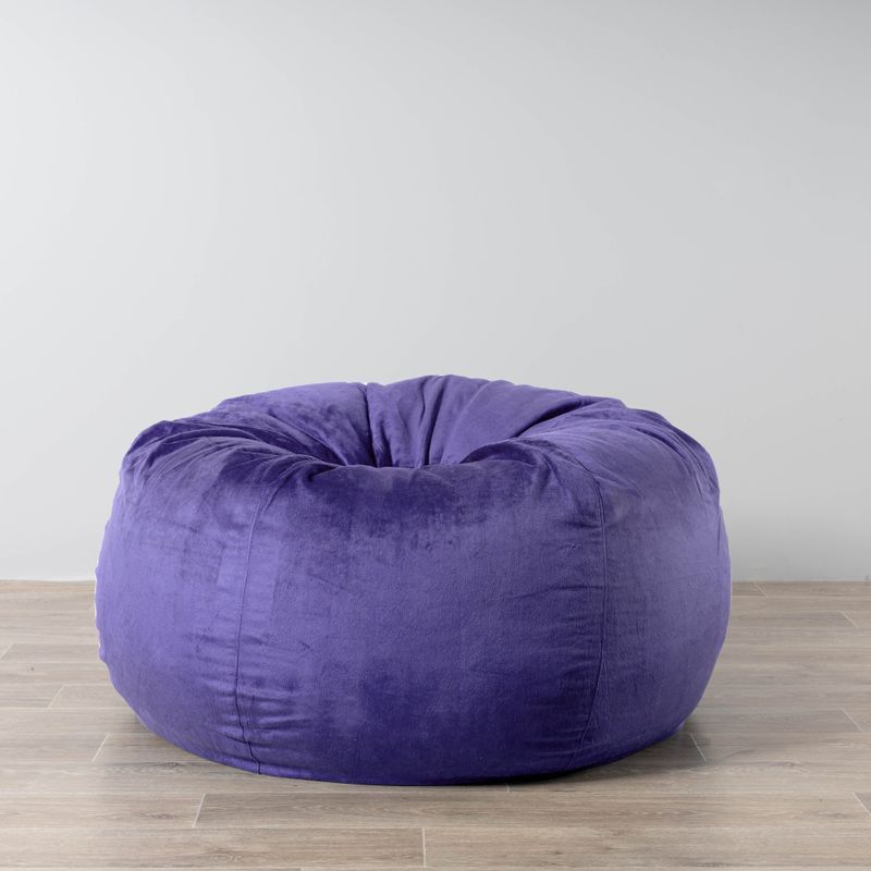 Pierre Fur Bean Bag - Very Peri Purple